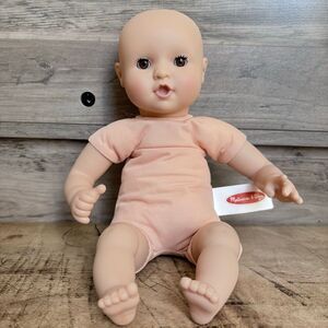 Melissa & Doug Mine to Love Baby Doll 12" Brown Eyes Open & Close Caucasian Ligh
